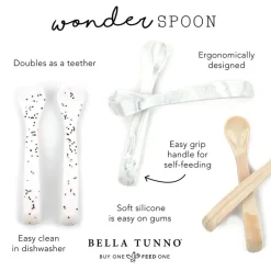 Feeding Sets-Bella Tunno Wonder Spoon (2 Pack) - Stud Muffin/Hunk