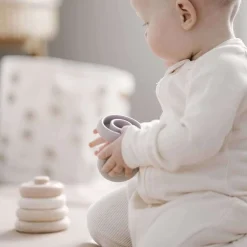 Wooden Toys|Stack + Nest Toys-Nouka Wood & Silicone Stacker