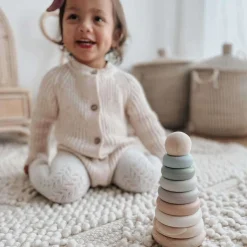 Wooden Toys|Stack + Nest Toys-Nouka Wood & Silicone Stacker