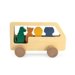 Cars + Trucks|Wooden Toys-Trixie Wooden Animal Bus