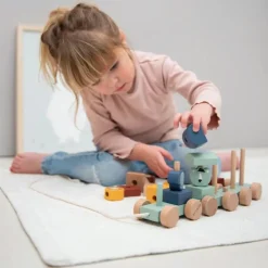 Cars + Trucks|Wooden Toys-Trixie Wooden Animal Train