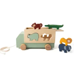 Cars + Trucks|Wooden Toys-Trixie Wooden Animal Truck