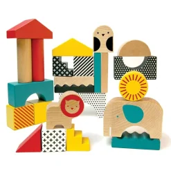 Wooden Toys|Blocks + Shape Sorters-Petit Collage Wooden Blocks