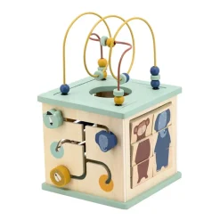 Wooden Toys|Play + Learn Toys-Trixie Wooden 5-in-1 Activity Cube