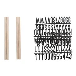 Decorative Objects-Pearhead Wooden Letter Ledge