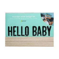 Decorative Objects-Pearhead Wooden Letter Ledge