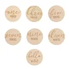 Decorative Objects-Pearhead Wooden Milestone Prop