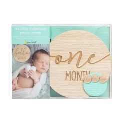Decorative Objects-Pearhead Wooden Milestone Prop