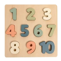 Puzzles|Wooden Toys-Pearhead Wooden Number Puzzle