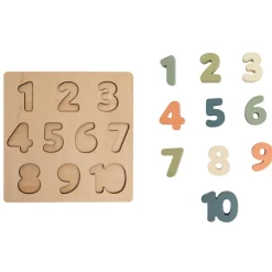 Puzzles|Wooden Toys-Pearhead Wooden Number Puzzle