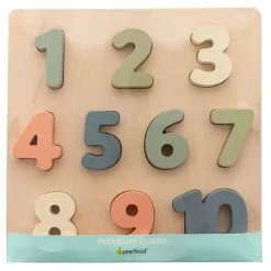 Puzzles|Wooden Toys-Pearhead Wooden Number Puzzle