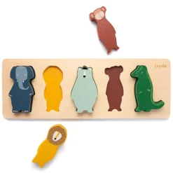 Puzzles|Wooden Toys-Trixie Wooden Shape Puzzle