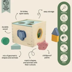 Wooden Toys|Blocks + Shape Sorters-Trixie Wooden Shape Sorter