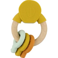 Grasping Toys|Wooden Rattles + Teethers-Trixie Wooden Silicone Activity Ring