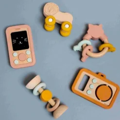 Wooden Toys|Grasping Toys-Trixie Wooden Silicone Baby Camera