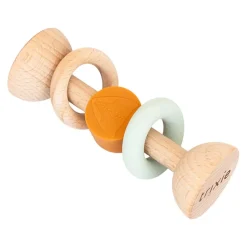 Grasping Toys|Wooden Rattles + Teethers-Trixie Wooden Silicone Rattle