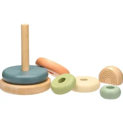 Stack + Nest Toys|Wooden Toys-Pearhead Wooden Stacking Tower