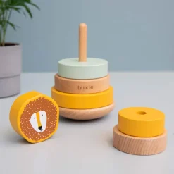 Wooden Toys|Stack + Nest Toys-Trixie Wooden Stacking Toy