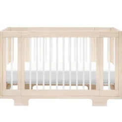 Wck Exclusive Furniture|Convertible Cribs-Babyletto Yuzu 8-in-1 Crib with All-Stages Conversion Kits - Washed Natural with White
