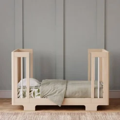 Wck Exclusive Furniture|Convertible Cribs-Babyletto Yuzu 8-in-1 Crib with All-Stages Conversion Kits - Washed Natural with White