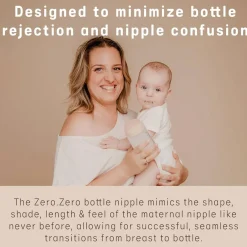 Nipples + Bottle Accessories-Suavinex Zero.Zero Nipples Medium Flow (3M+) 2 Pack
