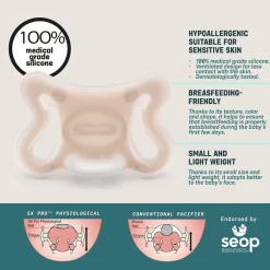 Pacifiers + Clips-Suavinex Zero.Zero Silicone Pacifier (0-6M)
