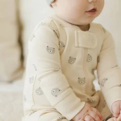 Onesies|Sleepers-Quincy Mae Zip Long Sleeve Sleeper