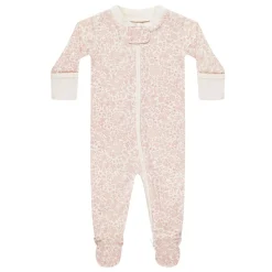 Onesies|Sleepers-Quincy Mae Zip Long Sleeve Sleeper Footie