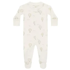 Onesies|Sleepers-Quincy Mae Zip Long Sleeve Sleeper Footie