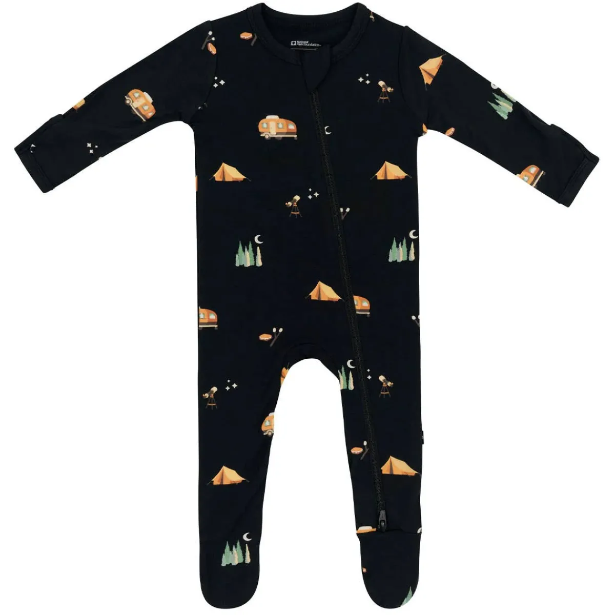 Onesies|Sleepers-Kyte Baby Zippered Footie (National Park) Under the Stars