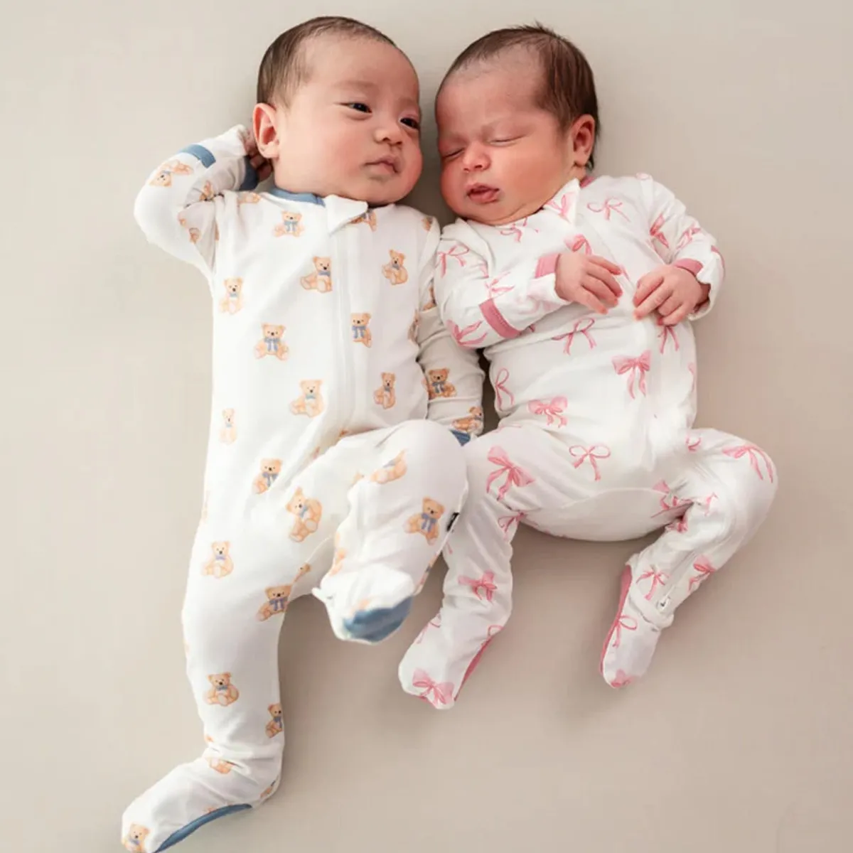 Onesies|Sleepers-Kyte Baby Zippered Footie (Print)