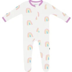 Onesies|Sleepers-Kyte Baby Zippered Footie (Rainbow)
