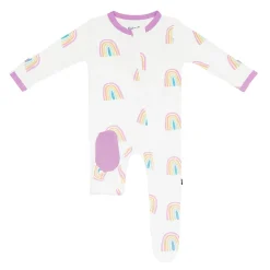 Onesies|Sleepers-Kyte Baby Zippered Footie (Rainbow)
