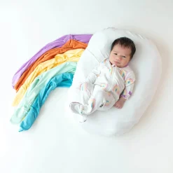 Onesies|Sleepers-Kyte Baby Zippered Footie (Rainbow)