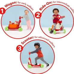 Ride-On Toys|Push Toys-Skip Hop Zoo 3-in-1 Ride-On Toy