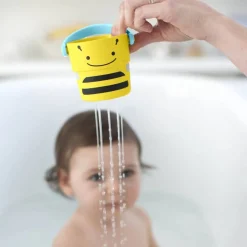 Stack + Nest Toys|Bath Toys-Skip Hop Zoo Stack & Pour Buckets (5 Piece)
