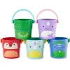 Stack + Nest Toys|Bath Toys-Skip Hop Zoo Stack & Pour Buckets - Multi 2